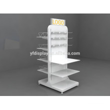 high quality white color wooden shoe display rack